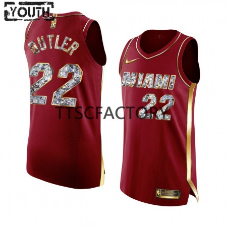Maillot Basket Miami Heat Jimmy Butler 22 Nike 2022 Playoffs Rouge Swingman - Enfant